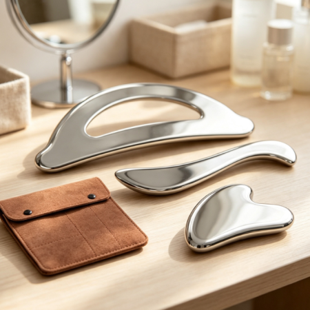 Stainless Steel Gua Sha Tool for Face, Body, and Lymphatic Massage