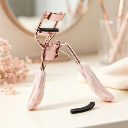 Wide-angle Eyelash Curler with Comb for Long-lasting Curl