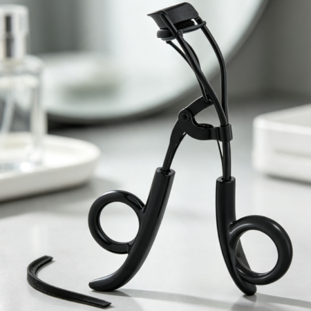 Ergonomic Precision Eyelash Curler for Almond-shaped Eyes