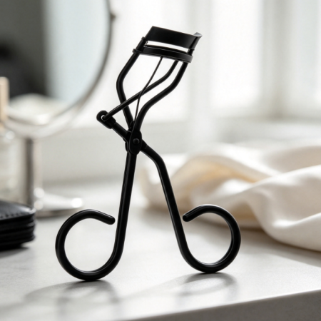 Professional Stainless Steel Eyelash Curler with Replacement Pads