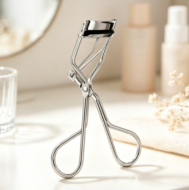 Professional Eyelash Curler with Comb & Heart-shaped Handle