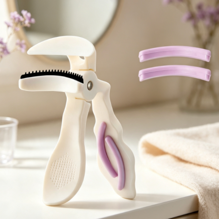 Wide-angle Eyelash Curler with Comb (Pinch-free & Long-lasting)