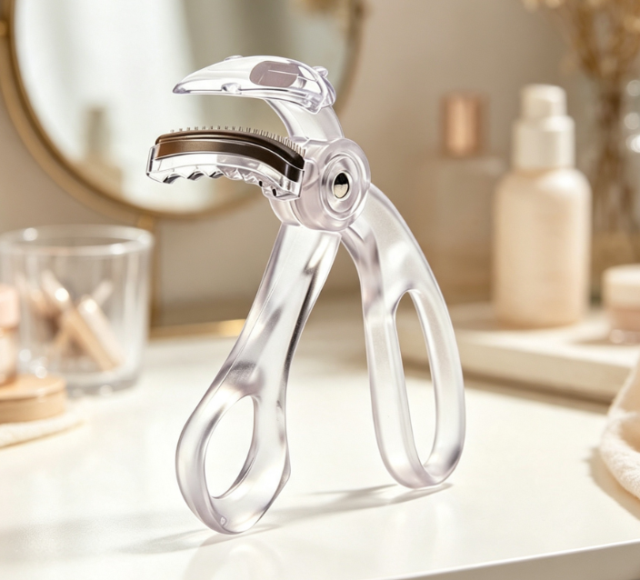 Eyelash Curler with Sparkling Crystal Handle (Pinch-free)