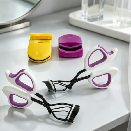 Rhinestone-accented Eyelash Curler for Long-lasting Curl