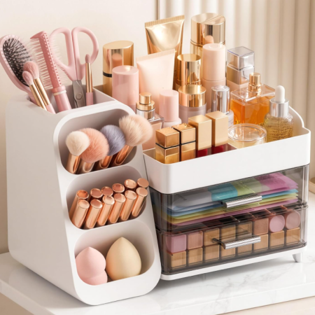 Thickened Large-Capacity Countertop Organizer For Makeup Brushes