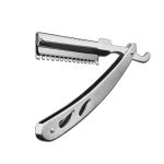 All stainless steel folding manual razor