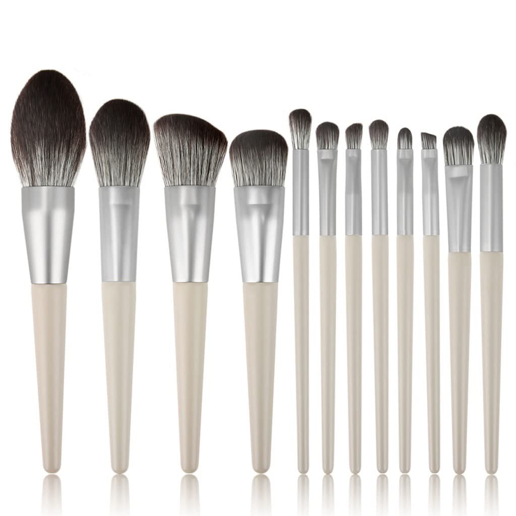 51kLAnuZuuL._SL1024_.jpg 12-Piece Wooden Handle Makeup Brush Set - Image 1
