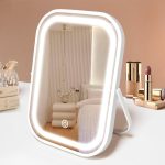 Portable LED Travel Mirror with 1200mAh Battery, Dimming