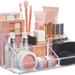 Clear 6-Compartment Vanity Organiser with Curved Front