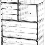 Clear Stackable Acrylic Organiser with 11 Drawers