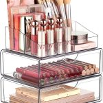 Clear 3-Tier Stackable Organiser with 2 Drawers