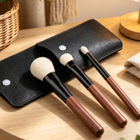 3-Piece Natural Hair Eyeshadow Blending Brush Set